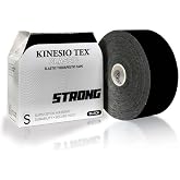 Kinesio Tape - Tex Classic Strong - Elastic Therapeutic Athletic Tape - Super Stick for Extended Wear - 2 in. x 49.2 ft Roll