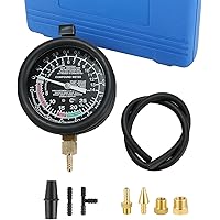 DASBET Car Vacuum and Fuel Pump Tester Gauge Kit, Fuel Pump and Vacuum Tester Gauge, Leak Carburetor Pressure Diagnostics