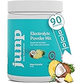 JUNP Electrolytes Powder No Sugar No Carbs – Pina Colada Coconut Pineapple Keto Electrolyte Drink Mix - Potassium & Salt Hydration Powder Electrolytes - Zero Calorie Sugar Free Electrolyte Powder 90ct