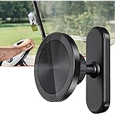PHCOHIDO Magnetic Golf Cart Phone Holder Fits for MagSafe iPhone 16 15 14 13 12 Series Mini, Alloy Strong Magnetic Phone Mount Golf Cart Accessories Compatible with EZGO/Club Cart/Yamaha Golf Cart