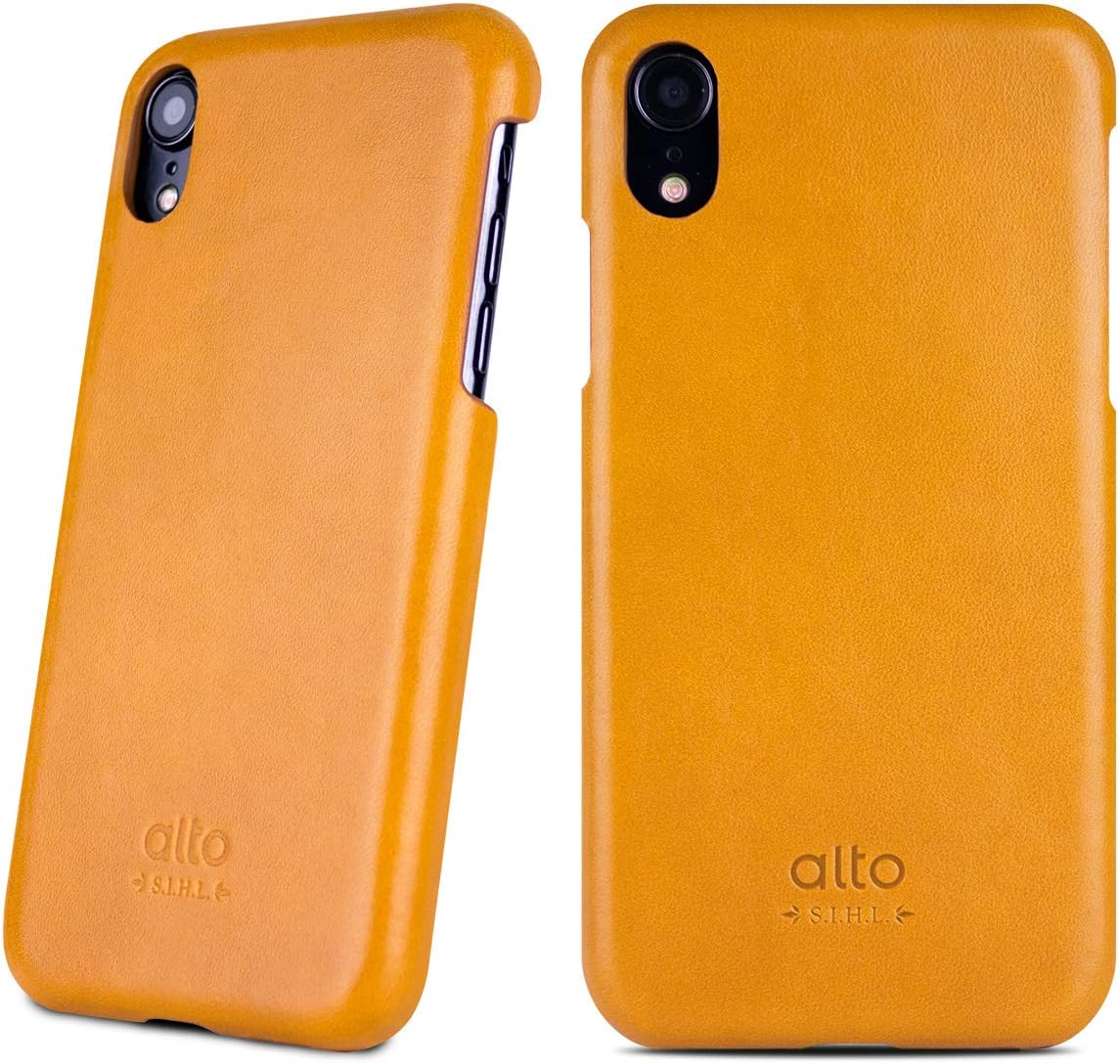 Alto Handmade Premium Italian Leather Case Apple iPhone XR Original (Caramel)