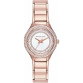 Michael Kors Women's Sylvia Three-Hand Rose Gold-Tone Stainless Steel Bracelet Watch (Model: MK4942)