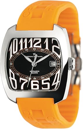Officina Del Tempo Reloj Marrakech Medio 1M12 Naranja: Amazon ...