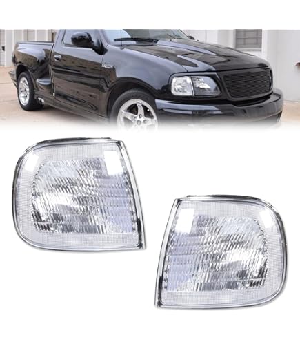 Black Housing Headlights Black Smoked Headlights Corner Signal Lights For 1997-2003 Ford F150 & Expedition - Set 1997-2003 F150 Expedition Lights - Foto 3