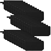 Saintrygo 30 Pcs Canvas Makeup Bags Bulk for Women Cosmetic Bags Small Travel Canvas Zipper Pouch Blank DIY Multipurpose Toiletry Hygiene Pouch for Women Purse Pencil Case(Black,9.8 x 5 x 2 Inch)