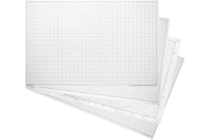 Koala Tools | Geometric Grid Transparency Sheets (Variety Pack of 4) - 11" x 17" | Overhead Projector and Light Box Transparencies - Tracing Film for Sketching & Drawing