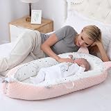 YGJT Baby Nest Pod 0-12 Months Lounger Portable Bassinet 100% Cotton Cover view 2