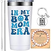 Grifarny Boy Mom Gifts - New Moms Gifts for Women - First Mothers Day Gift for New Moms, Mother, Mama - In My Boy Mom Era Tumbler Mug 20 oz