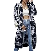 ELESOL Women Casual Zip up Fleece Hoodies Tunic Sweatshirt Long Hoodie Jacket S-XXXL