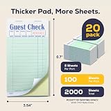 FMP Brands 20 Guest Check Pads 50 Sheet Restaurant Order Forms Carbonless view 2