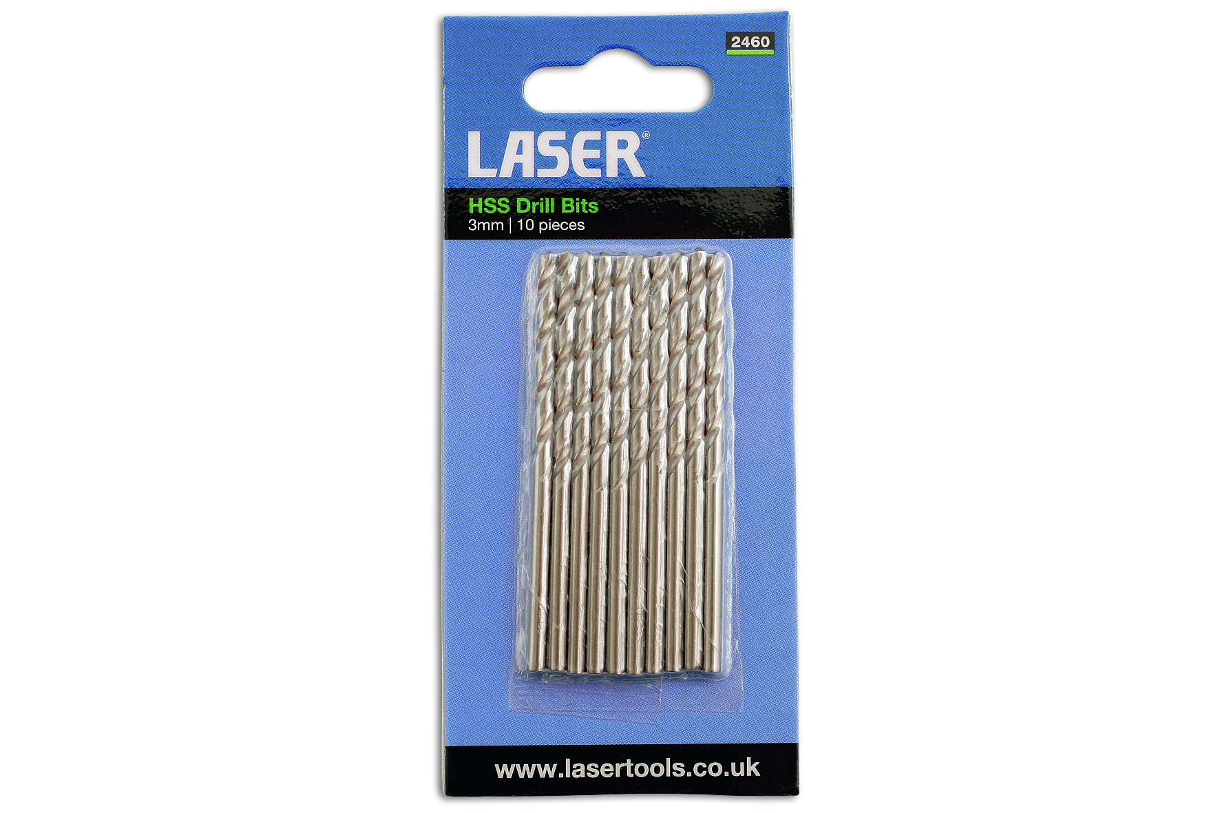 Laser 2460 HSS Drill Bits 3mm 10pc