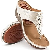 HARENCE Wedge Sandals for Women Comfortable Cushion Footbed Platform Sandal 2026 Dressy Summer Shoes for Casual Walking Outdoor