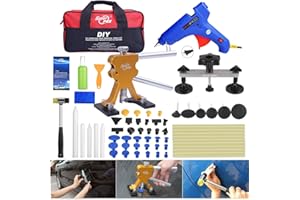 Fly5D 53Pcs PDR kit Auto Body Paintless Dent Repair Removal Tool Kits Dent Lifter Auto Glue Dent Puller Kits with Tool Bag, Aluminum Dent Removal Kit for 98% Hail Dents and Car Dents