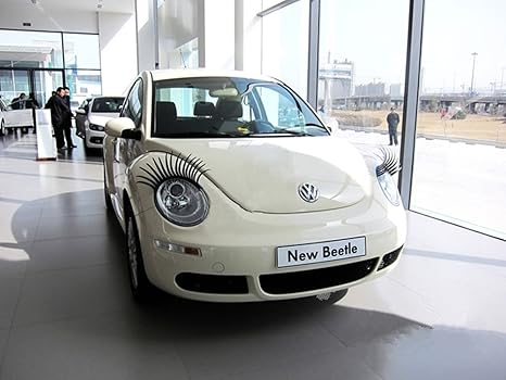 Amazon クェルサ Crusar 車ヘッドライト用まつ毛 自動車用つけまつげ 自動車用装飾シール 左右１セット 並行輸入品 ステッカー デカール 車 バイク