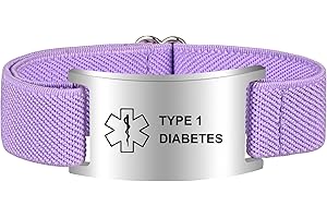 PMORMYY Medical Alert Bracelet for Women Men, Adjustable Medical Alert ID Wristband for Diabetic D.N.R Pacemaker Epilepsy