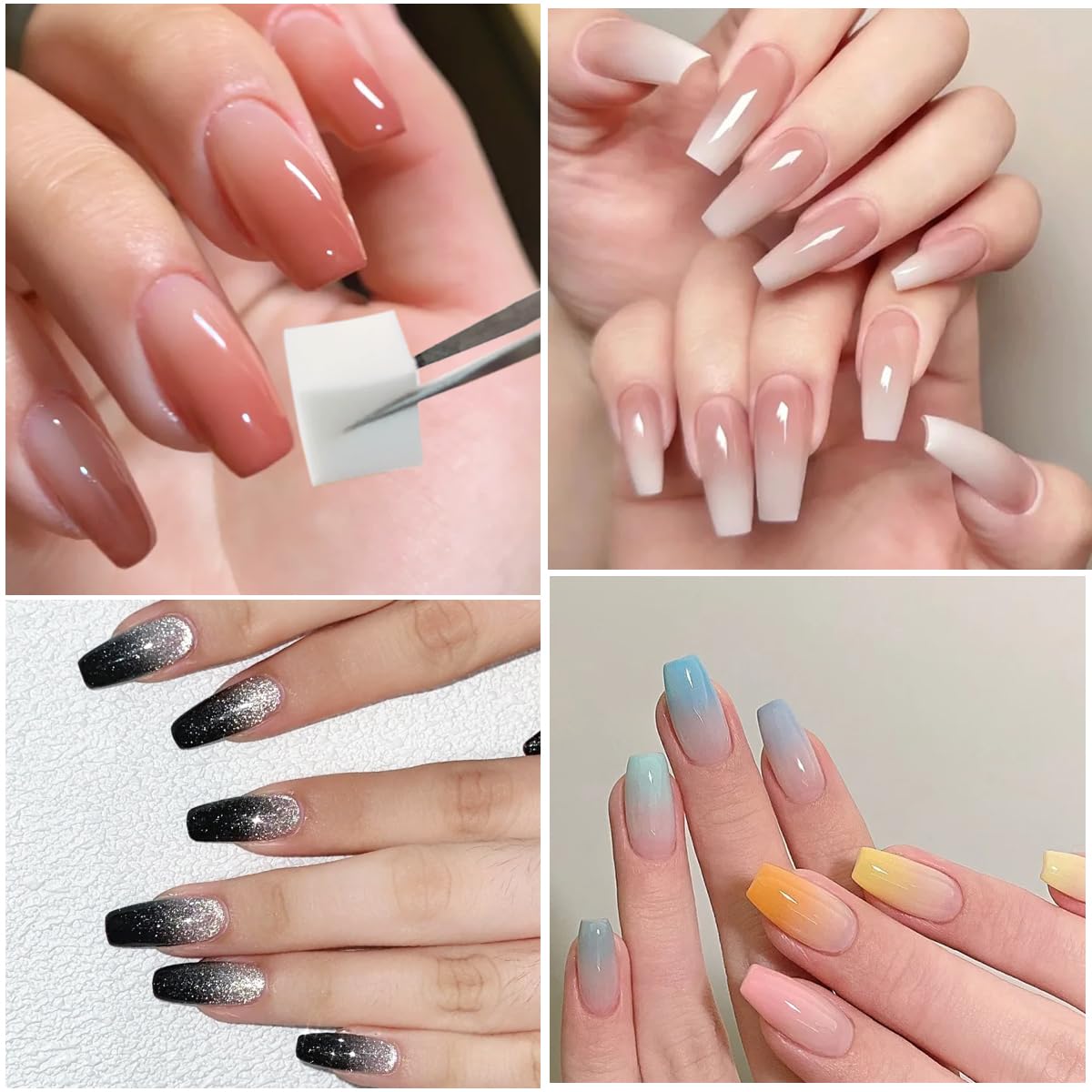 Fcozpjk 200pcs Mini Soft Nail Art Sponges - Ombre, Aura, Gradient Nail Design Tools & Gel Polish Blending Sponge Applicator - Image 5