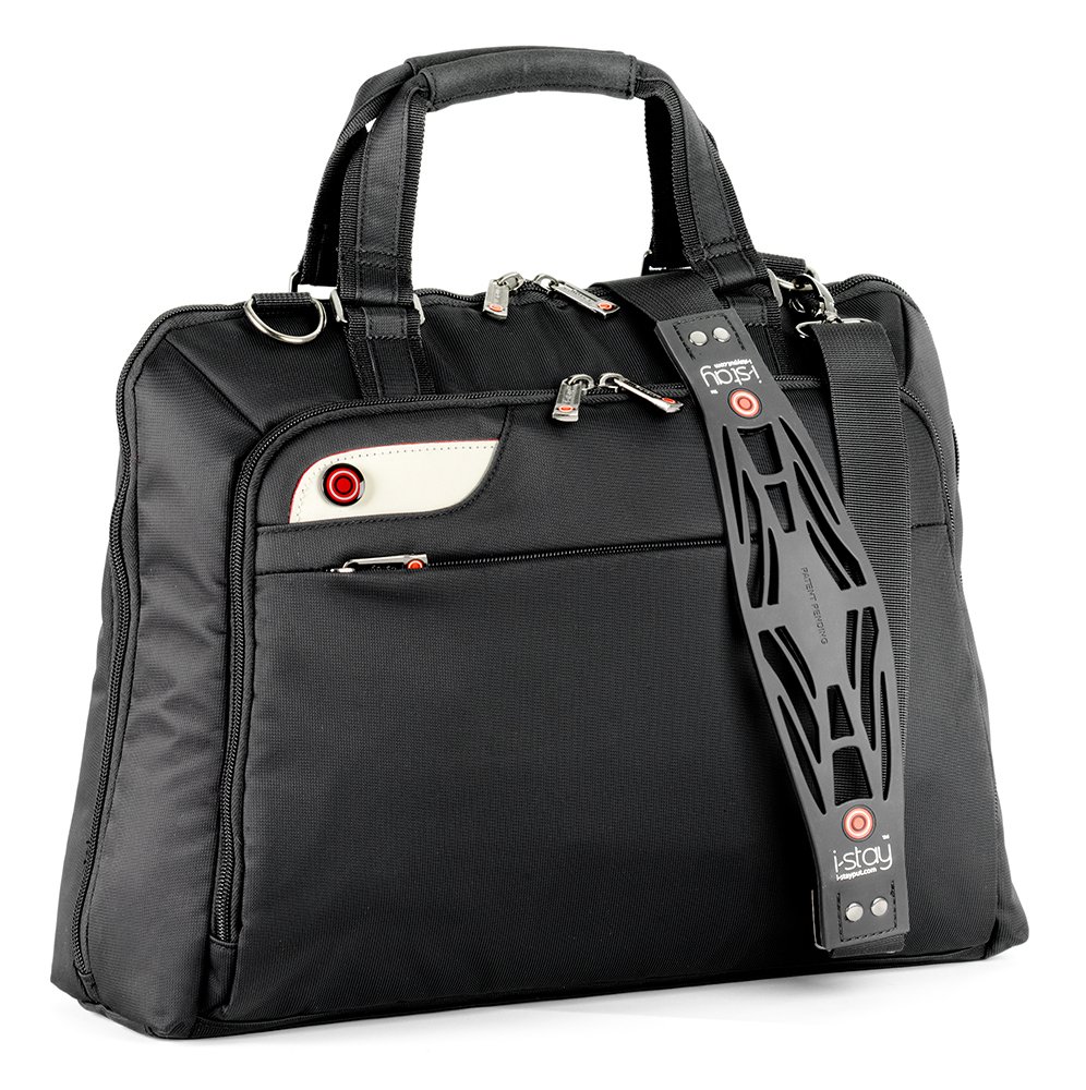 i-stay Ladies 15.6 – 16 inch Laptop Bag with Non-slip Shoulder Strap – Black