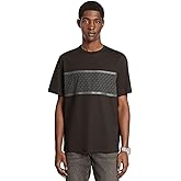 Michael Kors Mens Mk Signature Stripe Graphic T-Shirt