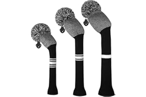 Scott Edward Golf Headcovers for Woods Set of 3 Fits Well Driver(460cc) Fairway Wood and Hybrid(UT) The Perfect Change for Golf Bag