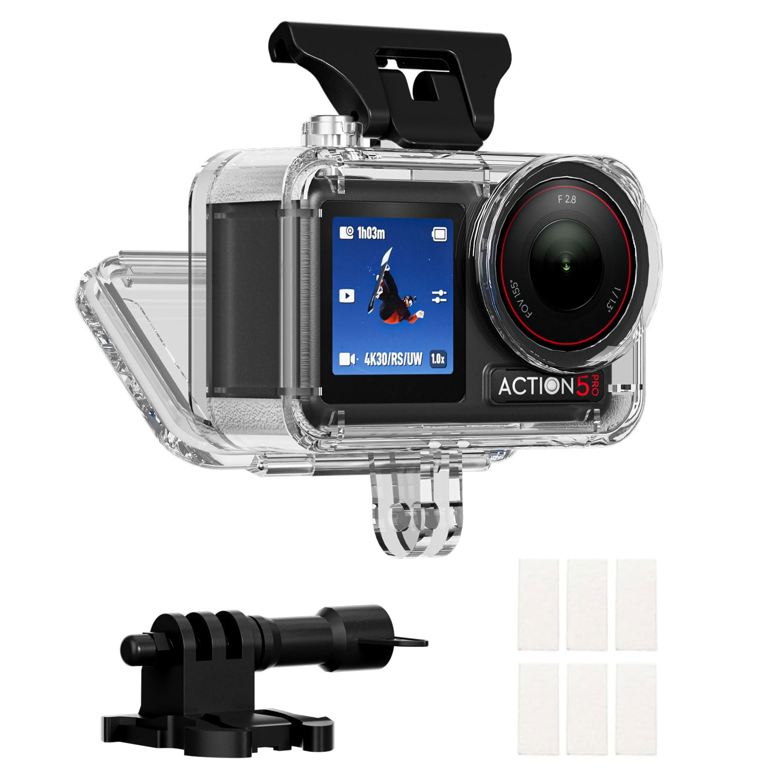 45M 147FT Waterproof Housing Case for DJI Osmo Action 5 Pro,4,3, diving case protective Shell Case Action Camera Accessories