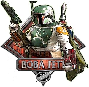 Silver Buffalo SW8306 Disney Star Wars Boba Fett Shooting Episode 6 Wood Wall Art, 13 x 9.5 inches
