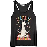 Shop Delfina Llamaste Mediating Llama Yoga Namaste Funny Women's Tank Top