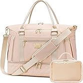 Weitars Gym Duffel Bag - Women's Travel Weekender with Shoes Compartment & Wet Pocket - Large Carry On