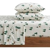 Eddie Bauer - Queen Sheet Set with Fitted Sheet &amp; Pillowcases | 100% Cotton Flannel, Deep Pocket Fitted Sheet, Flat Sheet &amp; Pillowcases Included