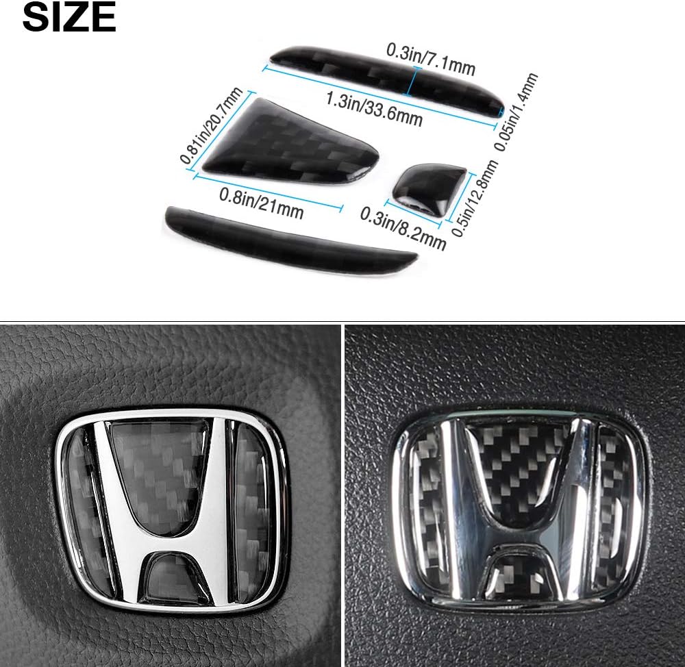 1797 Compatible Steering Wheel LOGO Decals Stickers for Honda