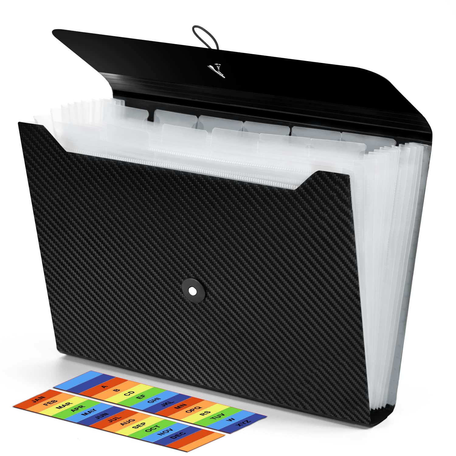 Photo 1 of Expanding File Folder, 13 Pockets Accordion File Organizer, A4 Letter Size Paper Document Receipt Organizer Accordian Filing Folder for Classroom, Home, Office and Travel