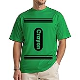 Funny Crayon Halloween Shirt, Unisex Costume T-Shirt for Adults and Teens