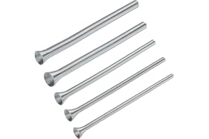 Eoppen Spring Tubing Benders Kit 1/4, 3/8, 1/2, 5/8 and 3/4 Inch 5 in 1 Tube Bender Set for Copper, Brass, Aluminum and Thin 