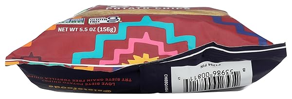 SIETE FAMILY FOODS CHIPOTLE BBQ POTATO CHIPS, 5.5 OZ BAG