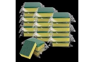 Kheoxusa Individually Wrapped Sponges, 84 Pack Sponges Individually Wrapped for Home Kitchen Scrub Dish Dishes Dishwashing Cl