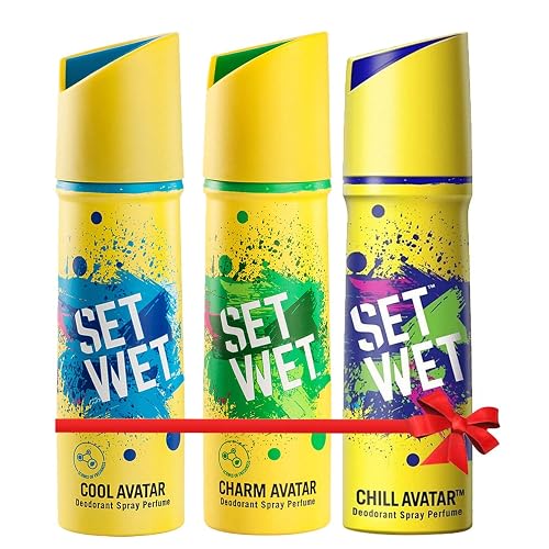 Set Wet Cool Deodorant Spray Perfume (Pack of 3)