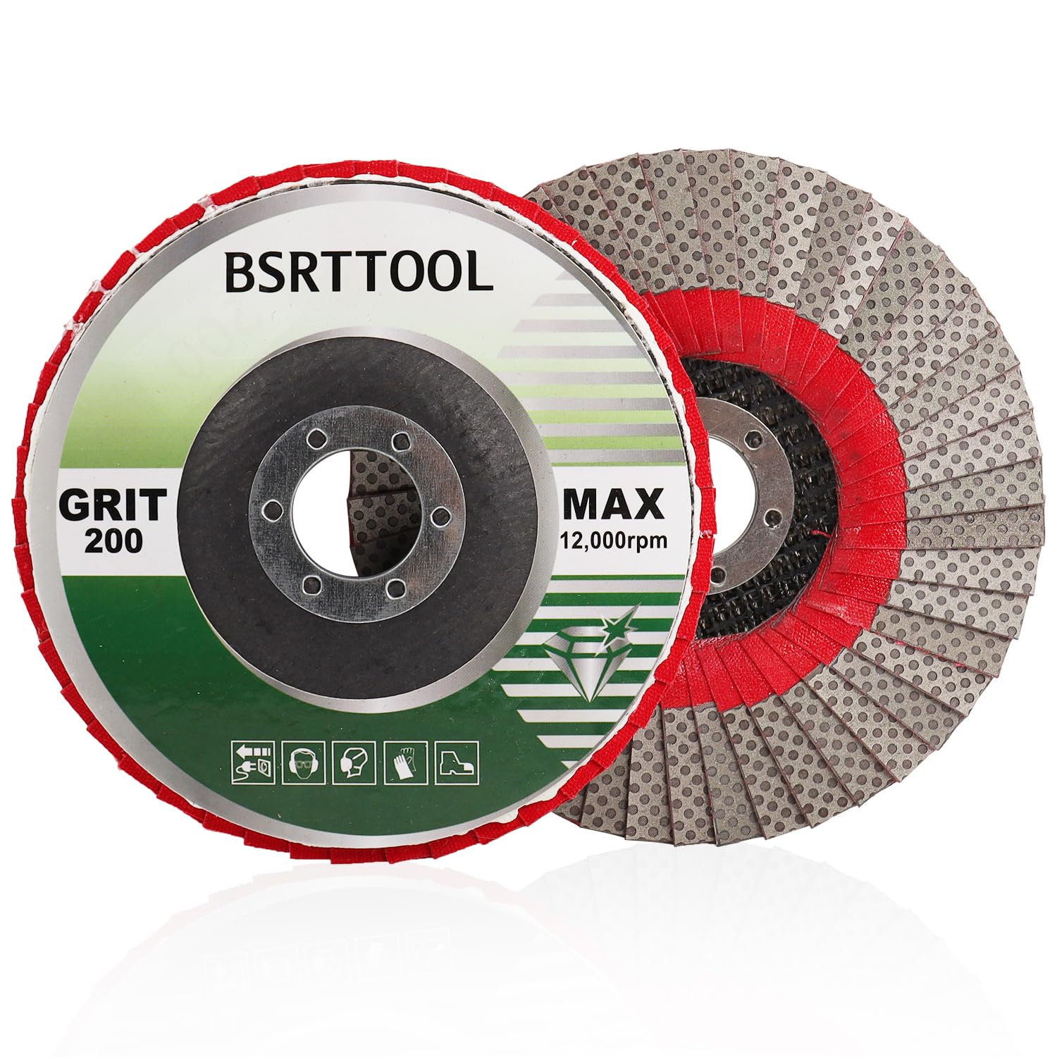 BSRTTOOL 5" Diamond Flap Disc Grinding Sanding Wheels 200 Grit - Sander Tile Stone Marble Concrete Granite Ceramics Glass 1Pcs?-