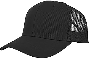 Gelante Mesh Trucker Baseball Cap Snapback Hat Structured Front Panel