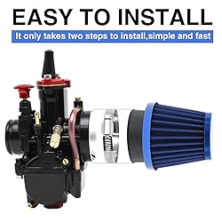 YWLUWEI 2pcs 55mm Motorcycle Air Filter with Fuel