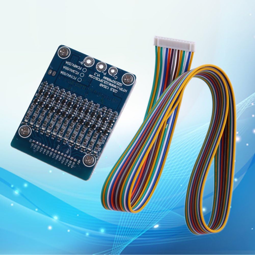 Li-ion Battery Protection for 18650 BMS PCB Board Balance 48V 13S, Li-ion Lithium Cell 20A