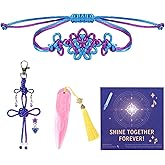 FAHMJMYBD Fantasy Gift Set – Handmade Woven Bracelet, Keychain Charm & Weapons | Unique Handmade Jewelry & Creative Accessories