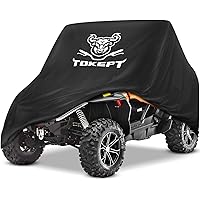 Tokept UTV Cover, Outdoor Waterproof 2-3 Seater Plus Side by Side Covers Compatible with Polaris Ranger RZR Yamaha Rhino Can-
