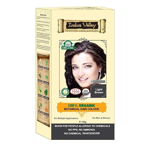 Buy Indus Valley 100 Organic Botanical Hair Colour Light Brown