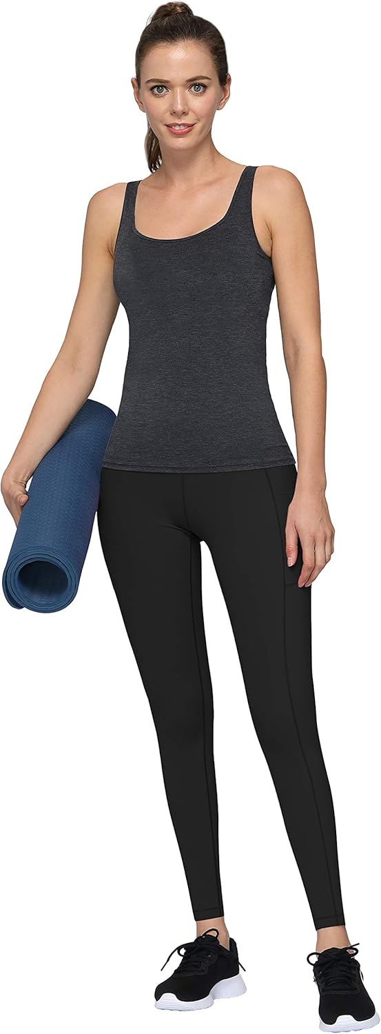 Fengbay High Waist Yoga Pants with Pockets, Yoga Pants for Women Tummy Control Yoga Leggings 4 Way Stretch Workout Pants: Clothing