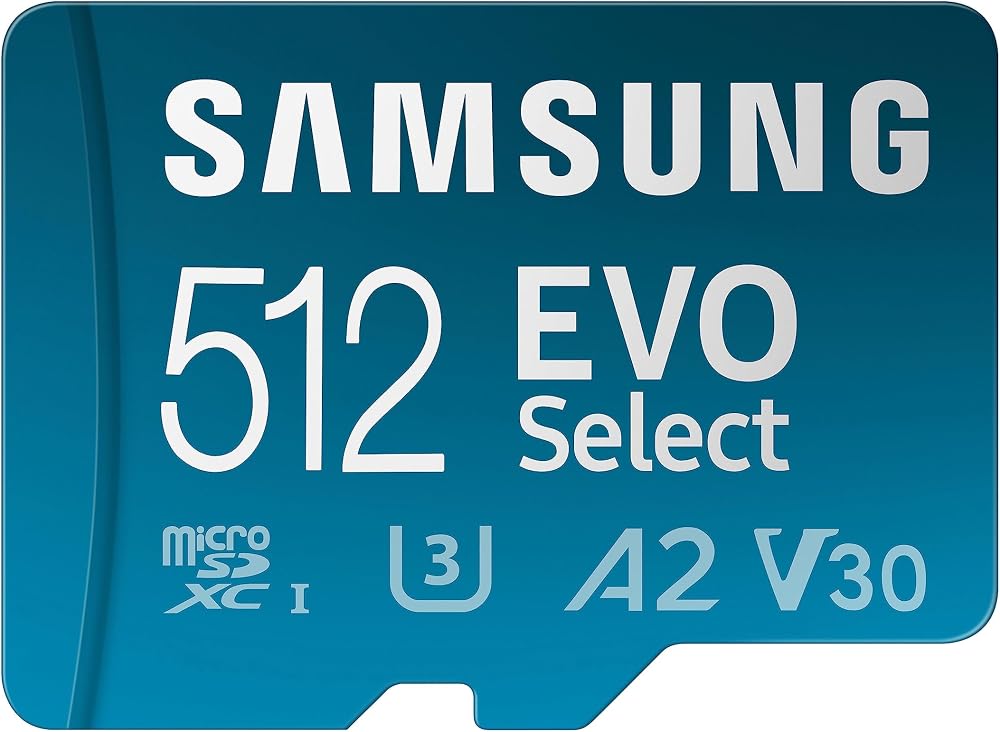 Samsung EVO Select 512GB microSDXC UHS-I U3 130MB/s with SD Adapter EU