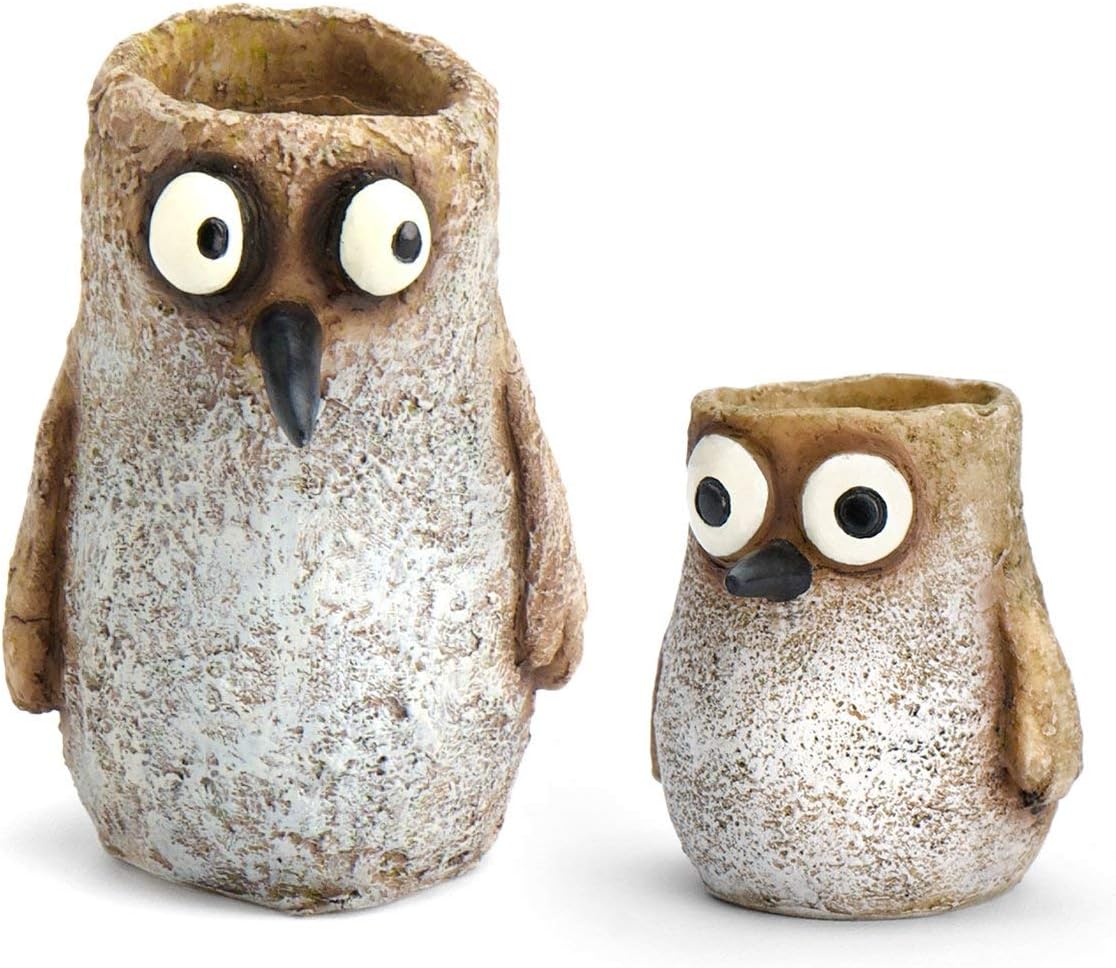 Georgetown Home and Garden, Sandpiper Family Set, by Blobhouse, Decorative Planter w/Drain Hole (2 Pieces)