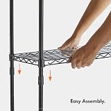 VonHaus 4-Tier Adjustable Wire Shelving Unit Garage Storage view 4