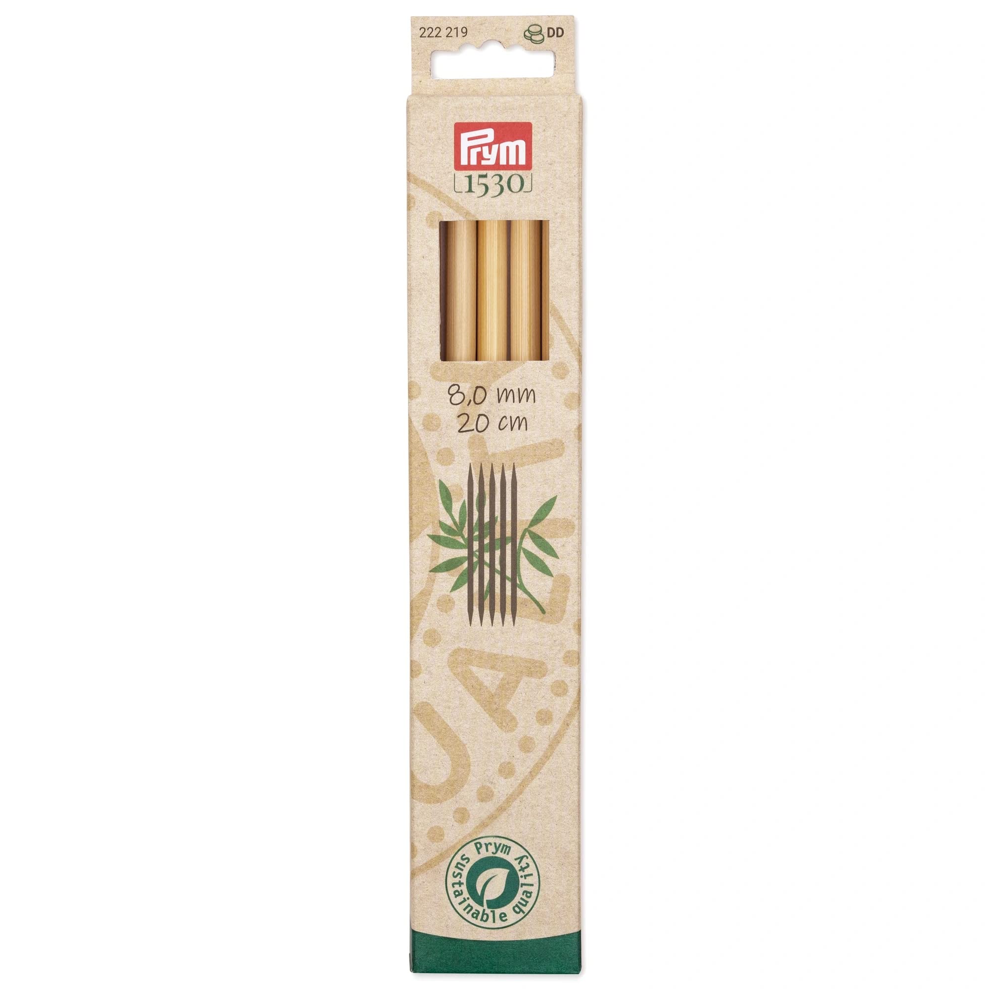 Prym Knitting Needles, Wood-Coloured, One Size