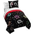Jay Franco Among Us Sounds Suspicious 5 Piece Twin Size Bed Set - Includes Comforter & Sheet Set - Super Soft Fade Resistant Microfiber (Official Among Us Product)