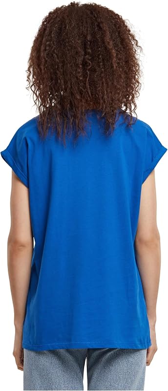 Ladies Extended Shoulder Tee, Camiseta Mujer, Sporty Blue, L