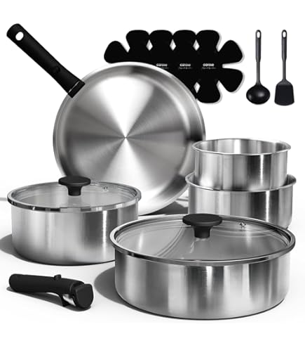 Amazon.com: Lagostina Salvaspazio 3 Stainless Steel Saucepans 18